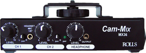 Rolls MX36 Cam-Mix 2 Channel Microphone Mixer (Discontinued)