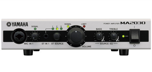 Yamaha MA2030 2 Channel Compact Mixer Amplifier 70V/100V/4 Ohm with DSP (Discontinued)