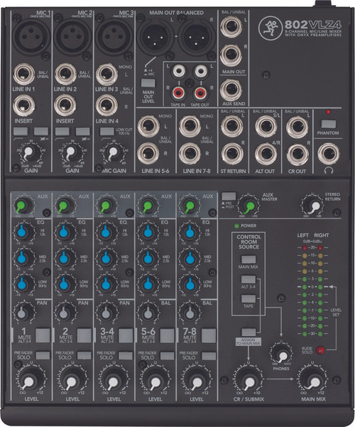 Mackie 802VLZ4 8-Channel Ultra Compact Mixer