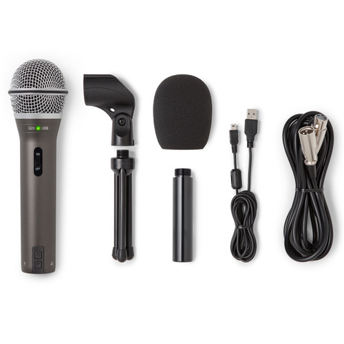 Samson Q2U Recording and Podcasting Pack with USB/XLR Dynamic Microphone and Accessories