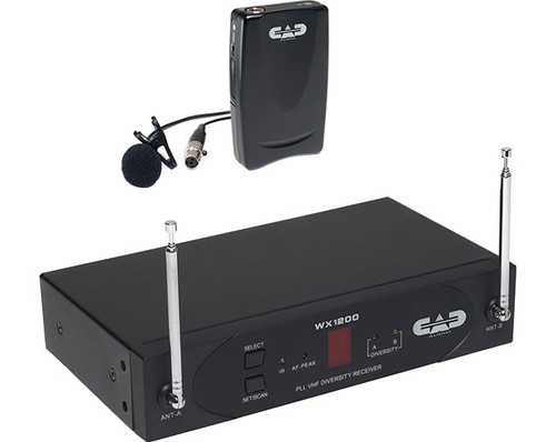CAD Audio WX1210LAV Wireless Lavalier Microphone System (Discontinued)