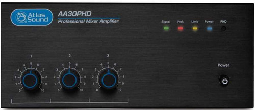 Retail Store Sound System with Vector Ceiling Speaker Atlas Sound AA30PHD Mixer Amplifier
