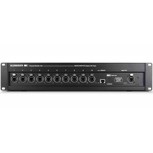 Allen & Heath ME-U 10-Port poE Monitor Hub for Parallel Connection of ME-1