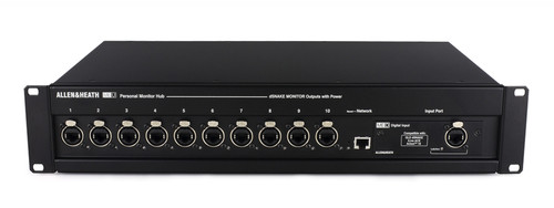 Allen & Heath ME-U 10-Port poE Monitor Hub for Parallel Connection of ME-1