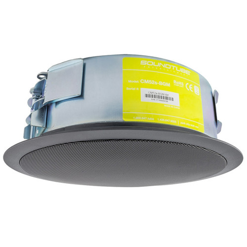 SoundTube CM52s-BGM 5.25" Coaxial In-Ceiling Background Music Shallow Backcan Speaker - Black (Discontinued)