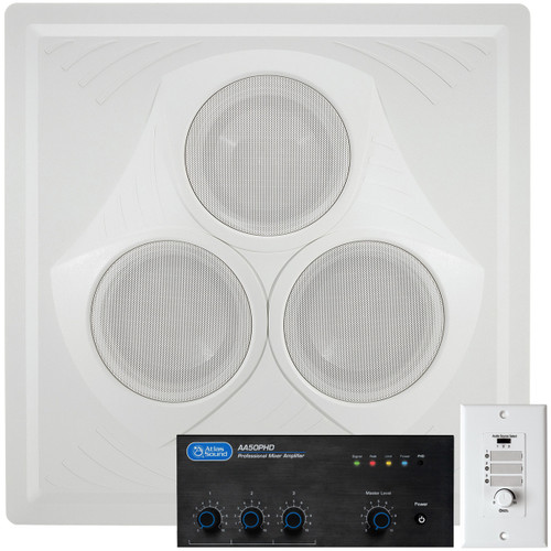 Classroom Sound System with Vector Ceiling Speaker, Atlas Sound AA50PHD Mixer Amplifier and Volume Control