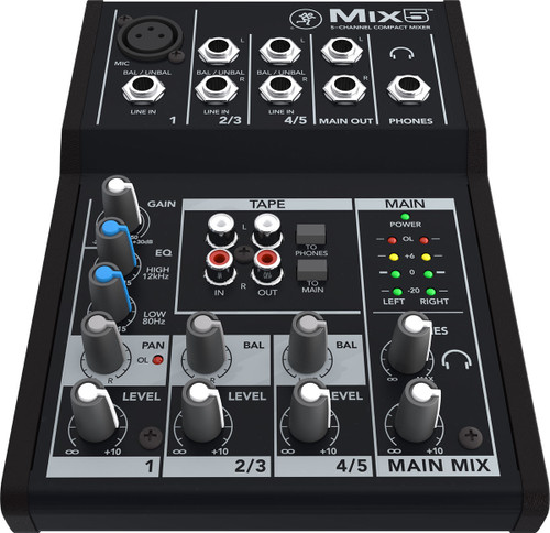 Mackie Mix5 5-Channel Compact Mixer