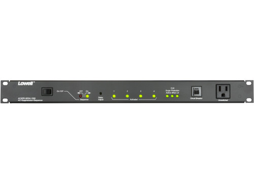 Lowell ACSPR-SEQ4-1509 Rackmount Power Panel