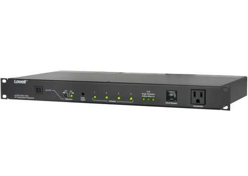 Lowell ACSPR-SEQ4-1509 Rackmount Power Panel