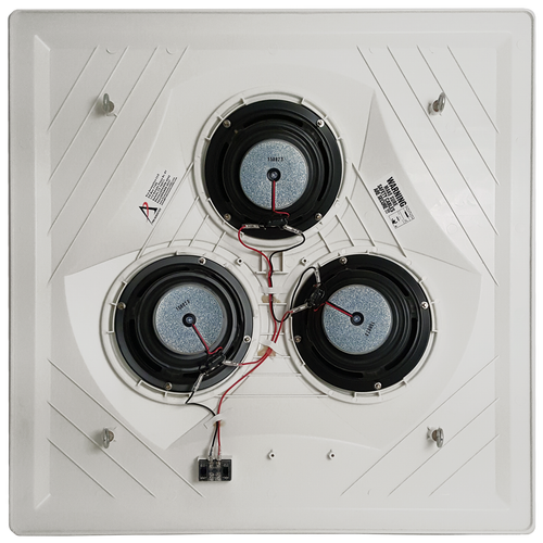 Retail Store Sound System with 2 Vector Ceiling Speakers JBL Mixer Amplifier and Paging Microphone