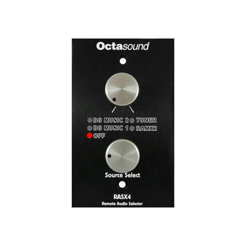 Octasound RASX4 4-Channel Remote Audio Selector (Discontinued)