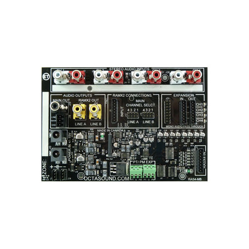 Octasound RASX4 4-Channel Remote Audio Selector (Discontinued)