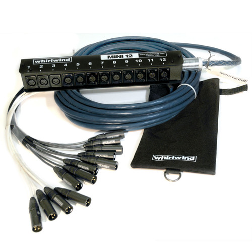 Whirlwind Medusa Elite Audio Snake with Heavy Duty Powder-Coated Steel Stagebox and Metal Whirlwind Connectors (Discontinued)