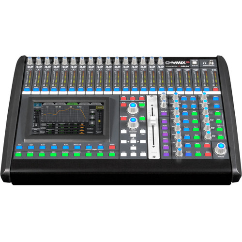 Ashly Audio DigiMix24 24-Channel Tabletop Digital Mixing Console with Motorized Faders and 7" LCD Touchscreen (Discontinued)