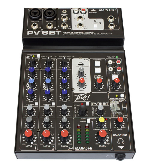 Peavey PV 6 6-Channel Compact Mixer (Discontinued)