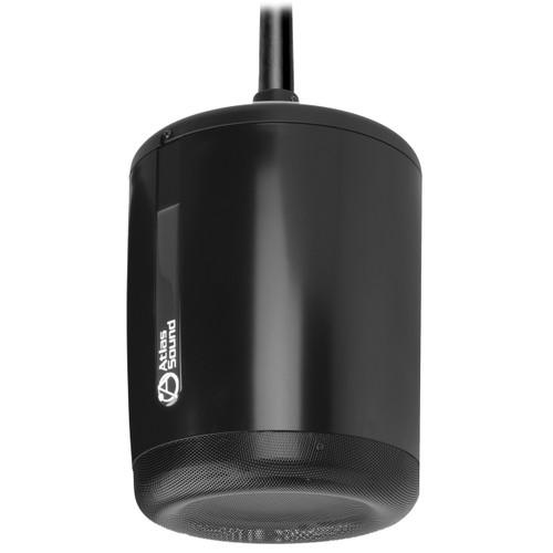 AtlasIED PM4FA-B 4" 2-Way Pendant Mount Speaker with 70.7V Taps and 8 Ohm Input at 25 Watts - Black