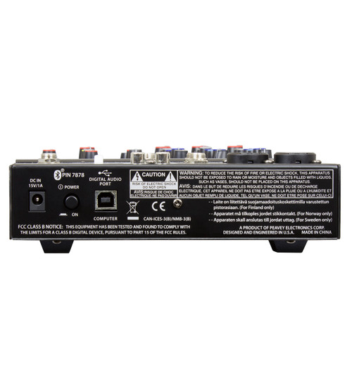 Peavey PV 6 BT Compact Mixer with Bluetooth