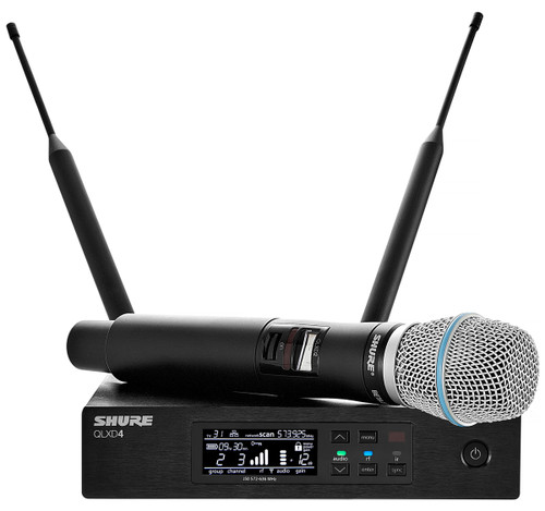 Shure QLXD24/B87A Handheld Wireless Microphone System