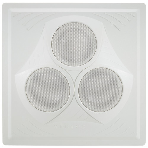 Church Sound System with 2 Vector Ceiling Speaker Arrays Mixer Amplifier and Dual Microphone Wireless System (Discontinued Components)