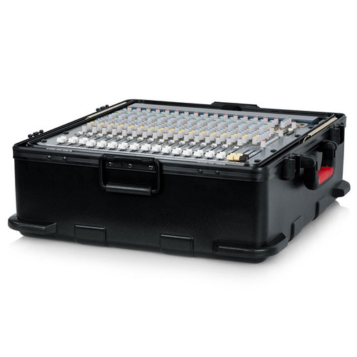 Gator GTSA-MIX12PU Molded Mixer Case with 12U Pop-Up Rack Rails