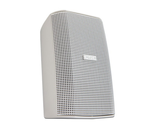 Restaurant Sound System with 8 QSC AcousticDesign Wall Mount Speakers Power Amplifier and Atlas Sound Mixer (Discontinued)
