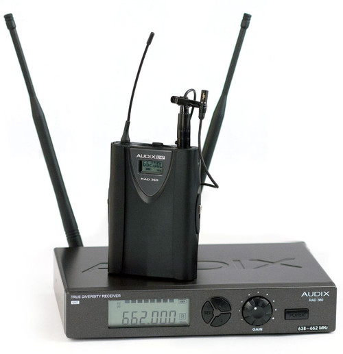 Audix W3L5O Wireless Bodypack System with Lavalier Microphone (Discontinued)