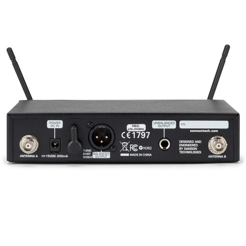 Samson Concert 99 Guitar Frequency Agile UHF Wireless System
