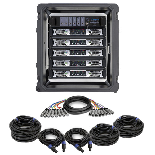 Ashly Audio Power Amplifier Rack Package with 5 nXe1.54 and Furman ASD-120 Power Distribution (Discontinued Components)