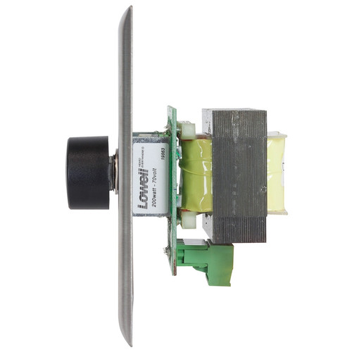 Lowell 200LVC-DSB 200W Rotary Switch Two-Gang Wall Plate Decora Volume Control 70V or 100V