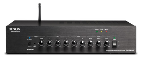 Office Sound System Wireless Bluetooth Music Streaming with 8 Denon DN-104S Ceiling Speakers and DN-333XAB Mixer Amplifier (Discontinued)
