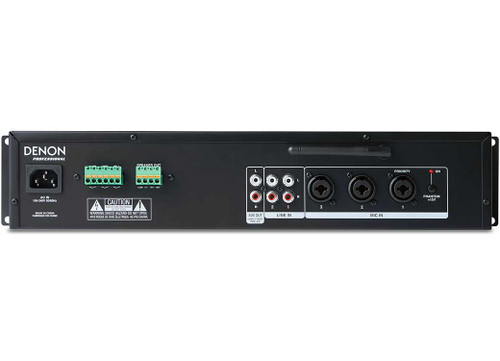 Public Address Sound System with 6 AtlasIED APX40TN Paging Loudspeakers Denon Bluetooth Mixer Amplifier and FREE Microphone