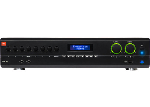JBL VMA260 60W 8-Channel Bluetooth Enabled Mixer Amplifier