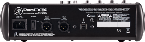 Mackie ProFX8v2 8 Channel Professional Effects Mixer with USB (Discontinued)