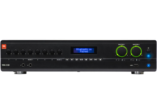 JBL VMA2120 120W 8-Channel Bluetooth Enabled Mixer Amplifier