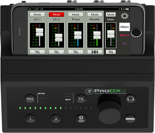 Mackie ProDX4 4 Channel Wireless Digital Mixer (Discontinued)