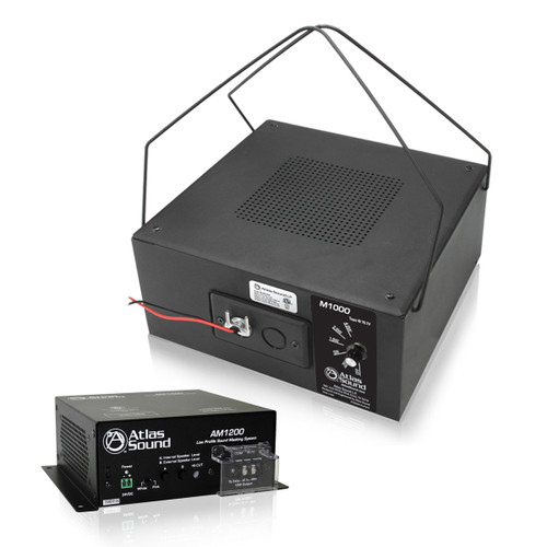 Office Sound Masking System with 3 AtlasIED M1000 Speakers
