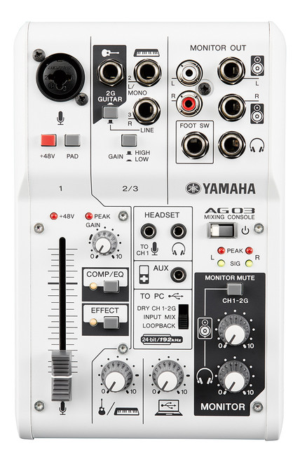 Yamaha AG03 3-Channel Mixing Console (Discontinued)