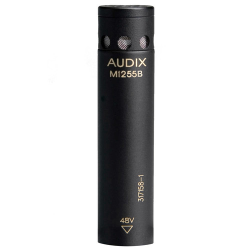 Audix M1255B Miniaturized High Output Condenser Cardioid Microphone for Distance Miking - Black