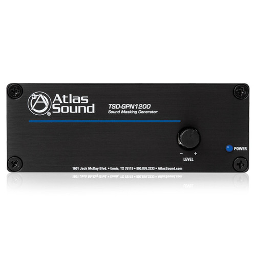 Office Sound Masking System with 2 SD4 Ceiling Speaker Arrays and Atlas Sound TSD-GPN1200