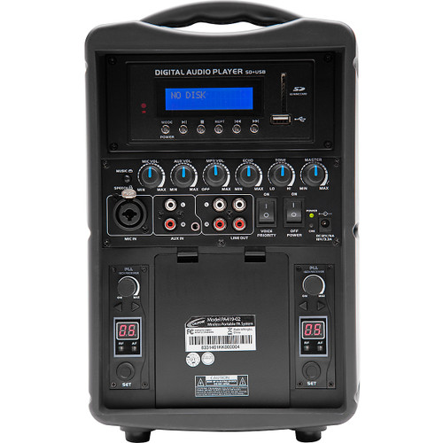 Califone PA419M Portable Bluetooth PA System with Wireless Transmitter and Headset Microphone (Discontinued)