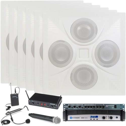 in-ceiling cafeteria sound system