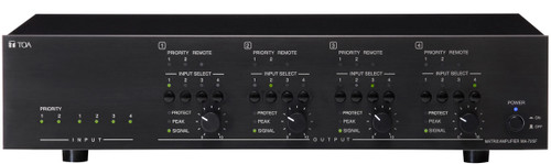 TOA MA-725F 6-Input Matrix Mixer Amplifier with 4 x 250 Watts (70 or 100V) Class D Amplifier
