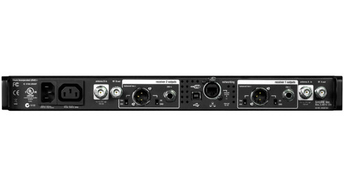 Shure High-End Multi-Channel Wireless UHF-R Microphone Rack System with 6 Headworn and 6 Lavalier Microphones (Discontinued)