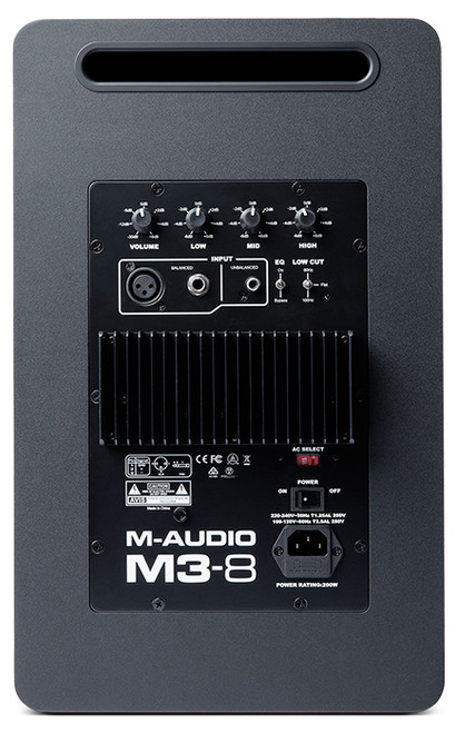 M-AUDIO M3-8 Black 3 Way Active Studio Monitor (Discontinued)