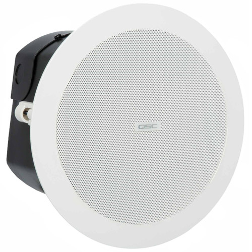 QSC AD-C6T AcousticDesign Series 6.5" 2-Way 135° Conical DMT Ceiling Mount Loudspeaker 70/100V with 16Ω Bypass  - Pair (Discontinued)