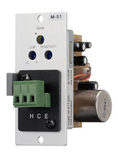 TOA M-51S Microphone Input Module with Voice Gate (Discontinued)