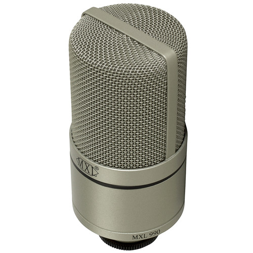 MXL 990 Condenser Microphone with Shockmount and Carrying Case - Champagne