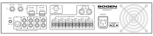 Bogen Communications DRZ120 6-Zone Music and Paging System