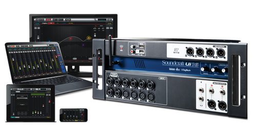 Bose F1 Church Sound System with Soundcraft Ui16 Mixer