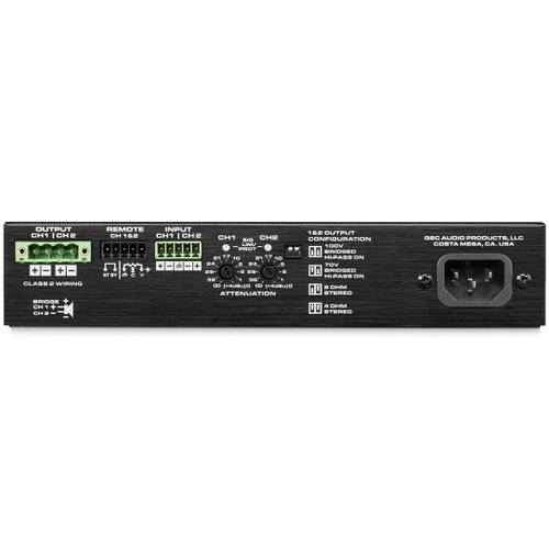QSC SPA2-200 SPA Series 2 Channel Audio Amplifier